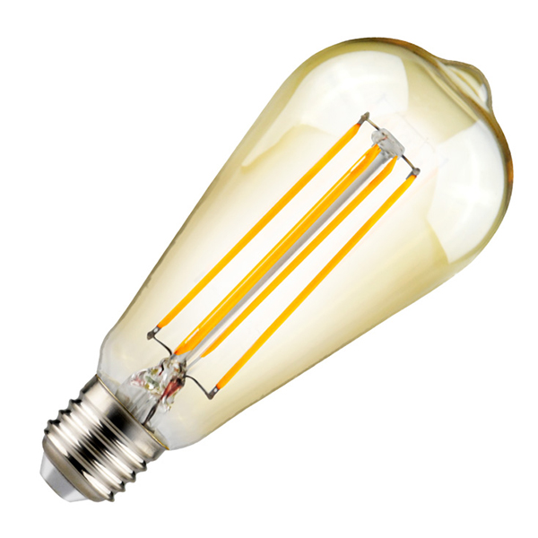 LED filament sijalica dimabilna toplo bela 8W Prosto LS-ST64FDA-WW-E27/8