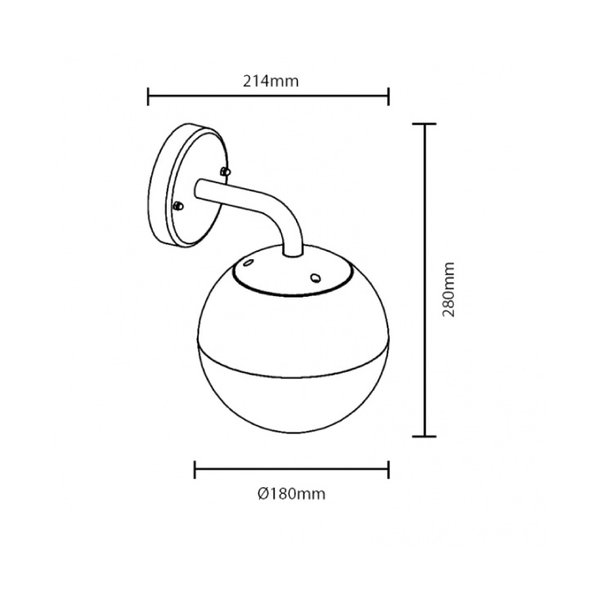 Zidna Lampa 1xE27 JM 4821 Volim Svoj Dom