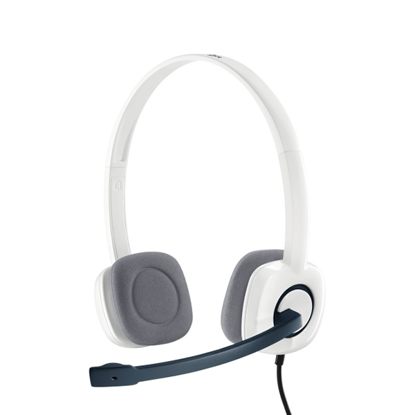 Slušalice sa mikrofonom žičane bele H150 Logitech ZVU00527