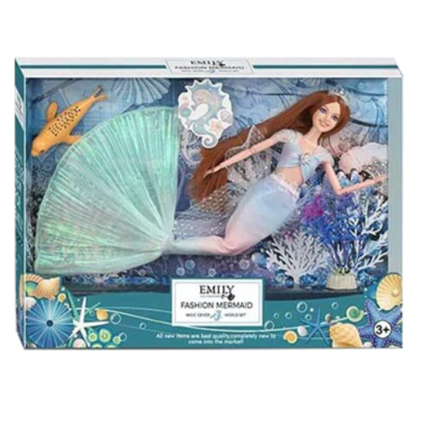 Lutka sirena Emily 30 cm  sa morskim lavom 112708