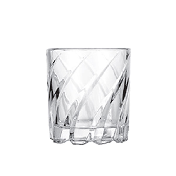 Staklena čaša za viski 6/1 reljefna 280 ml KB054A