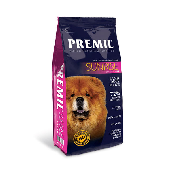 Hrana za osetljive pse sa alergijama 15kg Sunrise 23/14 Premil Pre0020