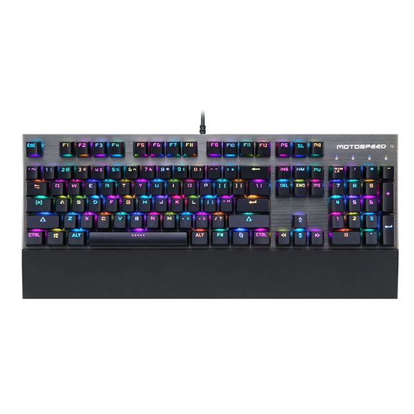 Mehanička tastatura plavi prekidač CK108 RGB MOTOSPEED TAS00900