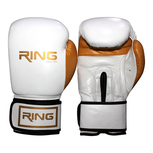 Rukavice za boks kožne RING RS 3211-10 white