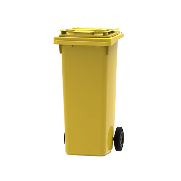 Dvorišna kanta za smeće 140l Standard žuta 1018 PL140 GP0078