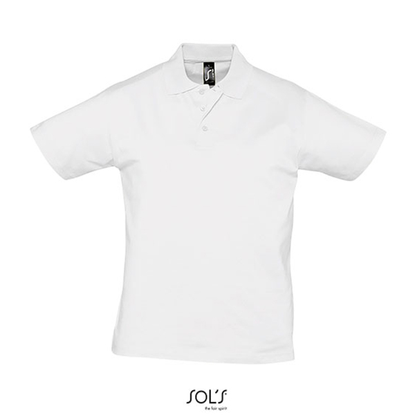 Muška Polo majica kratki rukavi bela Prescott men 11377 Sol 311.377.00.3XL