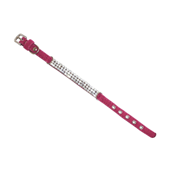 Ogrlica za pse Vanity Crystal 1,5x35cm roze C5080029 Croci 300141