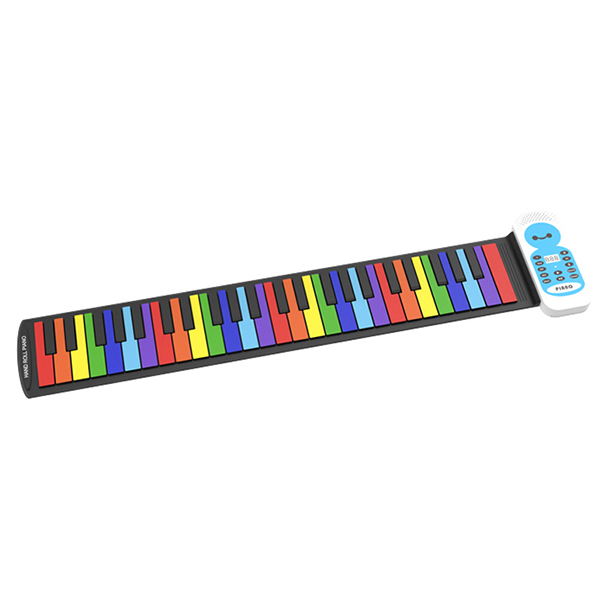 Silikonska električna klavijatura Rainbow Roll Up Piano Moye 039123