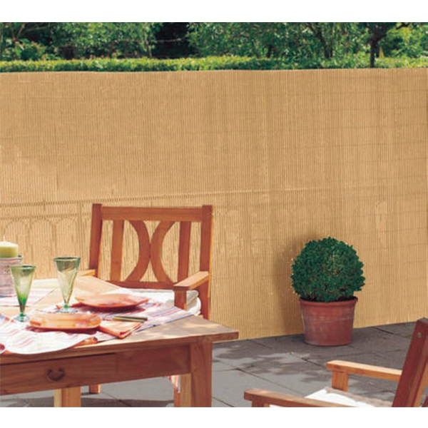 Ograda imitacija bambusa 2x3m bež Plasticane Oval 2012331