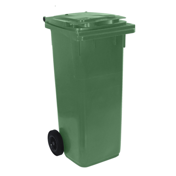 Dvorišna kanta za smeće 140l Standard Zelena PL RAL 6011