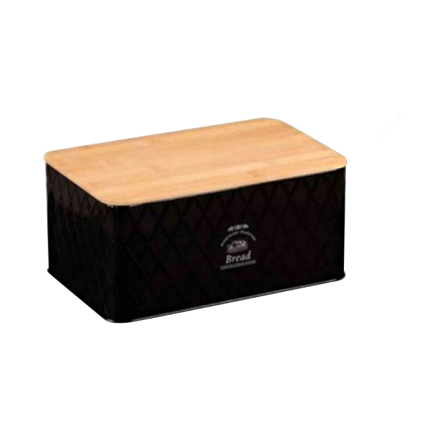 Kutija za hleb crna 28x18x13cm Kesper KSP18047
