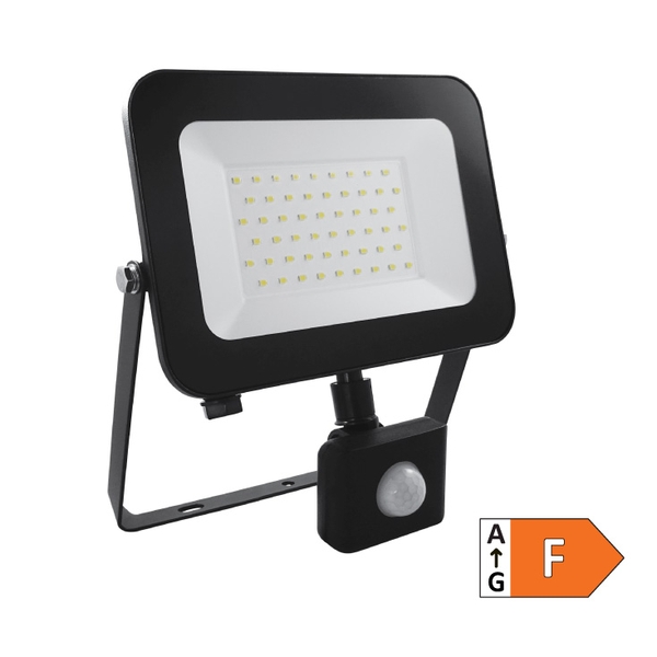 LED reflektor sa PIR senzorom 50W Prosto LRF024SW-50W/BK