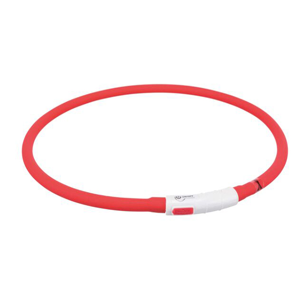 Svetleća ogrlica USB crvena Trixie 12643