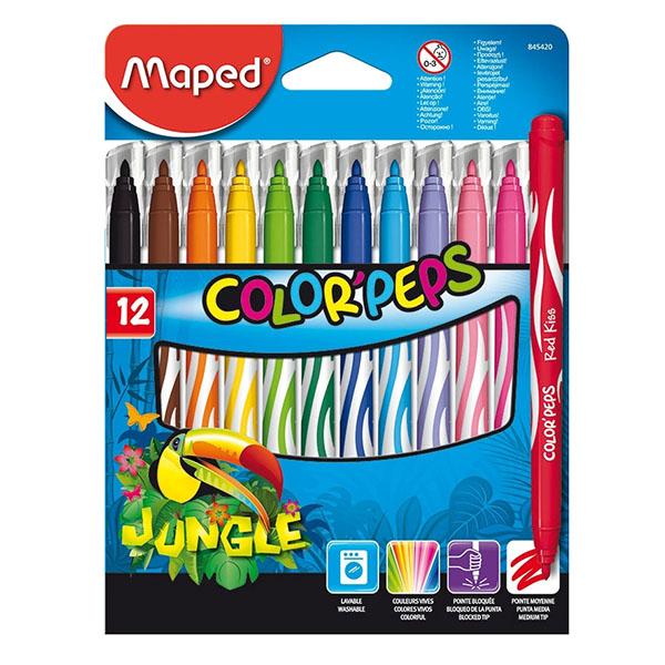 Flomasteri Maped Jungle Color Peps M845420-outlet