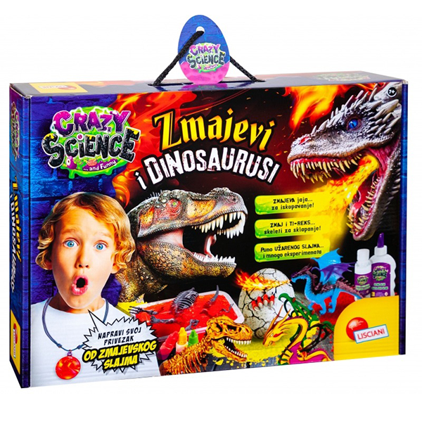 Edukativni set Crazy science Laboratorija zmajeva i dinosaurusa Lisciani 52365