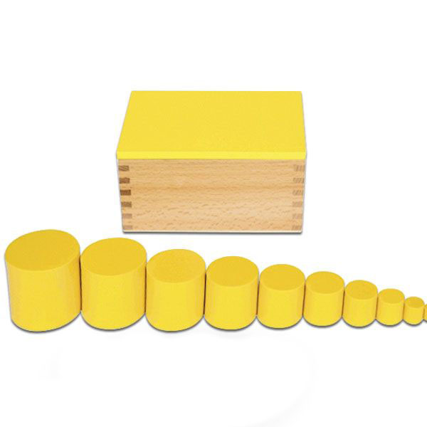 Montesori Kutija sa cilindrom žuta 14059