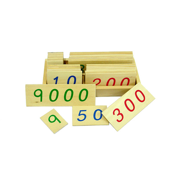 Montesori Drvene numeričke pločice 1-9000 14089