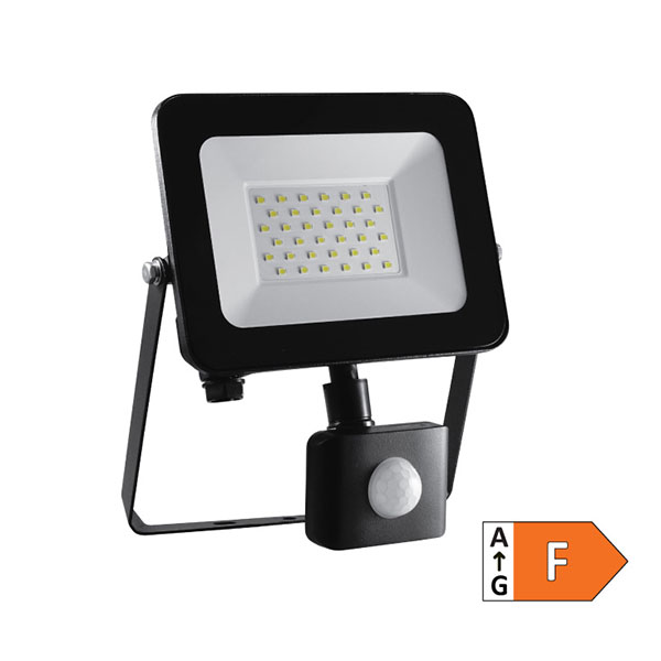 LED reflektor sa PIR senzorom 30W Prosto LRF024SW-30W/BK