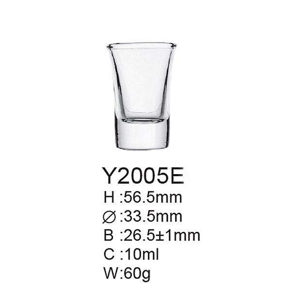 Staklena čaša za rakiju 12/1 10 ml Y2005E
