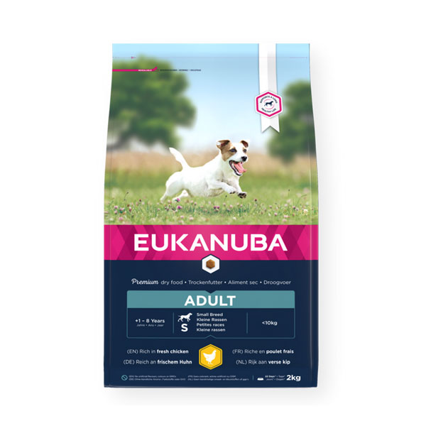 Hrana za pse malih rasa piletina 2kg Adult Eukanuba EUK4006013