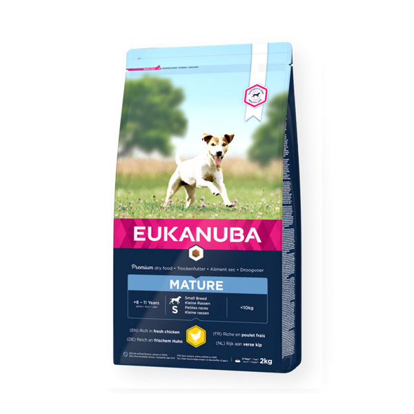Hrana za pse malih rasa piletina 2kg Mature Eukanuba EUK4006015