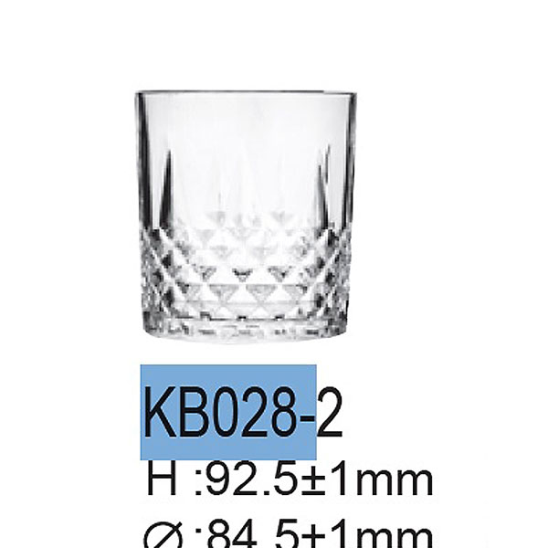 Staklena čaša za viski i jaka pića 340 ml 6/1 Square Diamond DSKB028-2