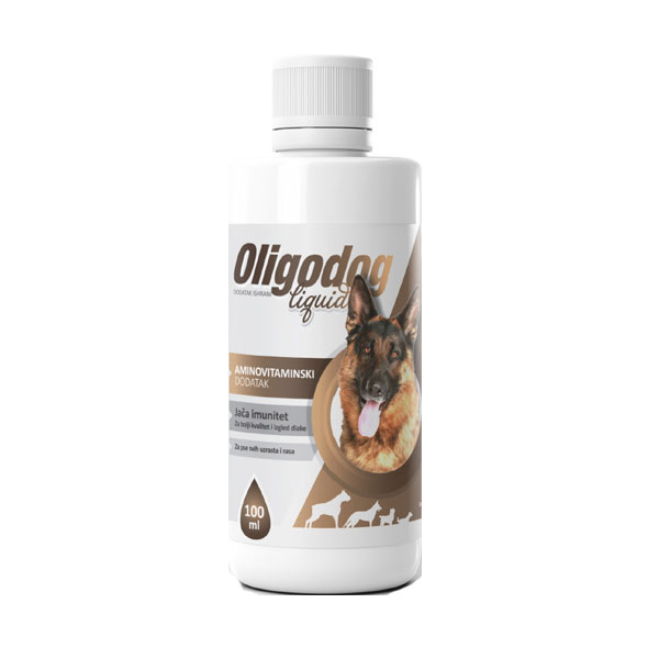 Vitaminski suplement za pse kapi Interagrar OligoDog Liquid 100 ml