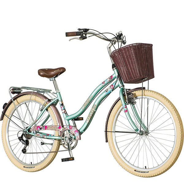 Ženski bicikl 26 inča tirkiz-braon Cruiser Bubilas Visitor 1260233 