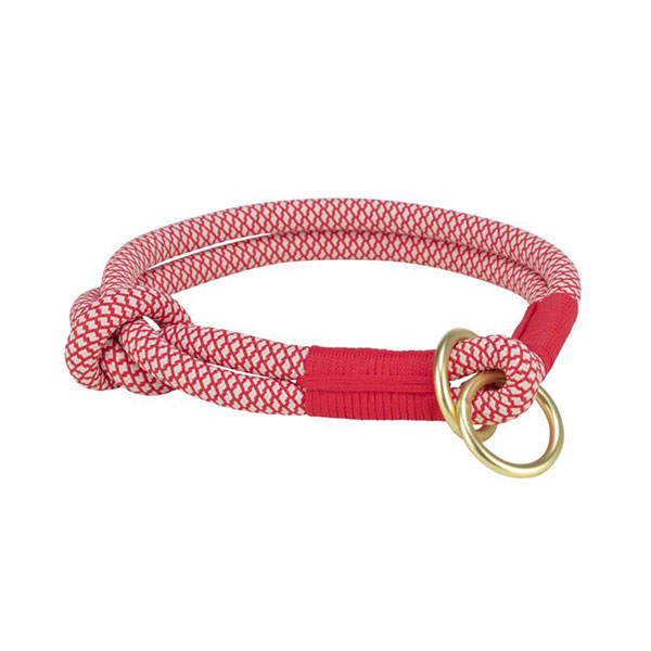 Ogrlica XS-S 30cm/6mm Soft Rope crveno-bež Trixie 02OGRT1984303