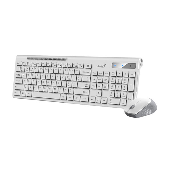 Set bežična tastatura i miš SlimStar 8230 bela SER Genius 31340015411