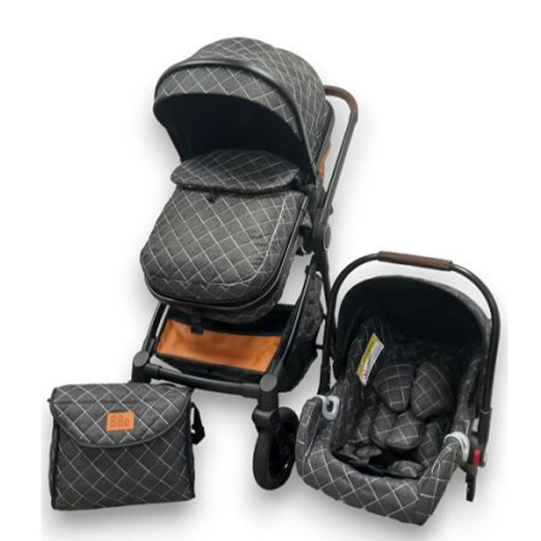 Kolica za bebe set Umbra tamno-siva BBO V8SBLACK