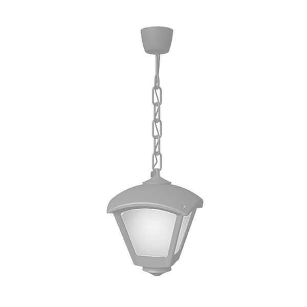 Baštenska lampa visilica Dario 250 1xE27 IP55 Elmark 96DARIO250P/GR