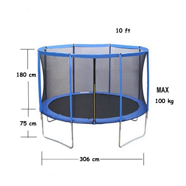 Trambolina 10ft 306x255cm OUT0001