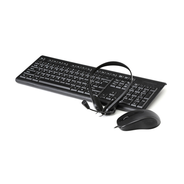 Set tastatura miš slušalice Fiesta F4IN1OS01 Platinet 3254