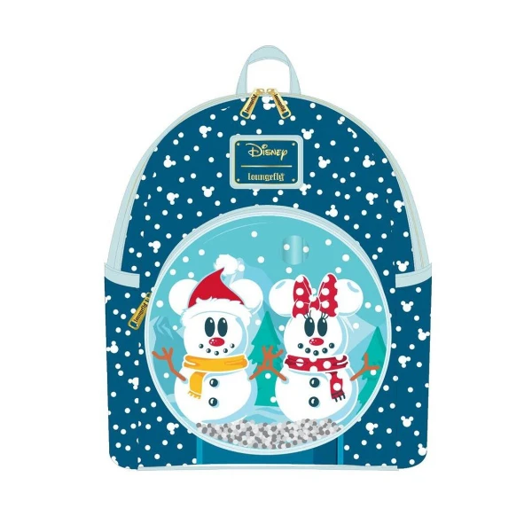 Ranac Disney Snowman Minnie Mickey Snow Globe Mini Backpack 050570