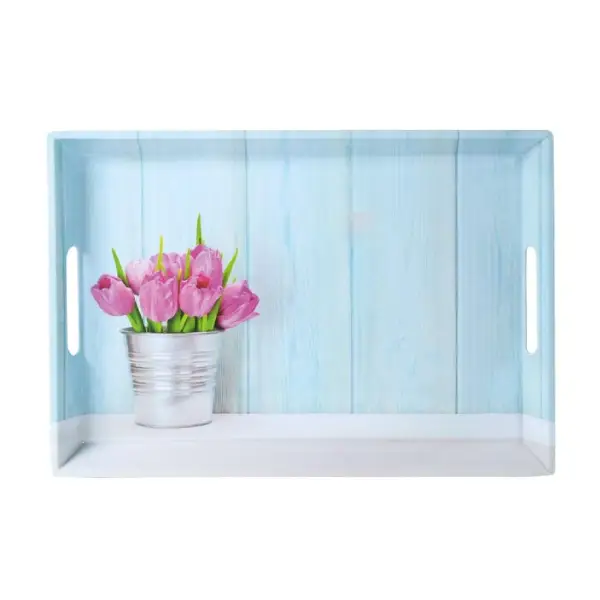 Poslužavnik 50x35x4.5cm Tulipani Kesper KSP77392 