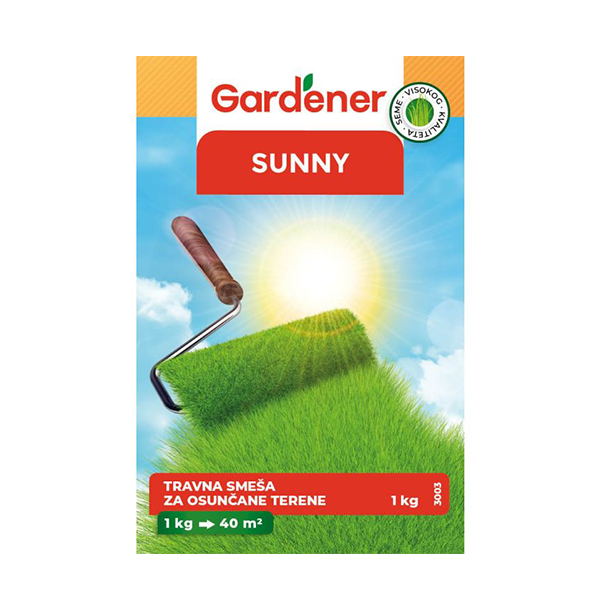 Travna smeša Sunny za osunčane terene 1kg Gardener GR 3003