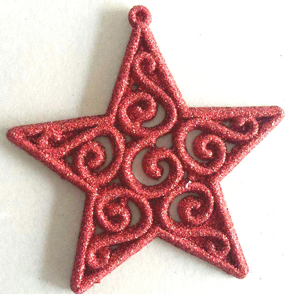 Novogodišnji ukras Božićna Zvezda 10 cm 2kom-set 40-603000