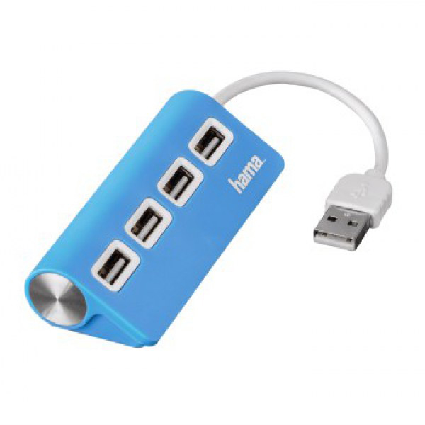USB 2.0 HUB 1:4, HAMA plavi  12179  