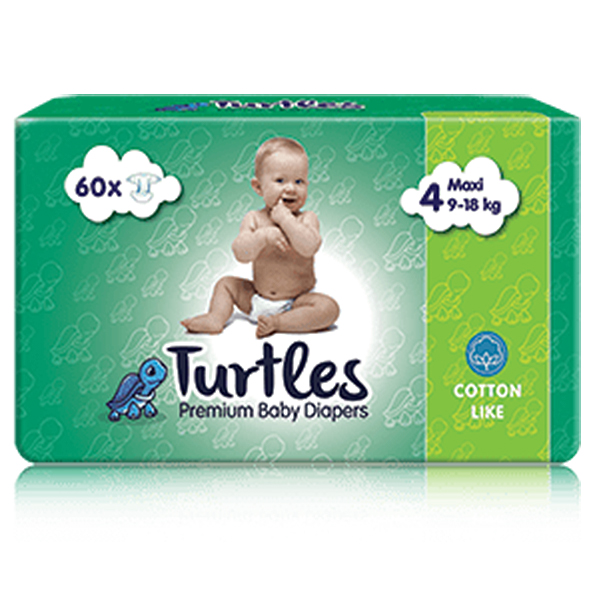 Pelene za bebe Turtles baby MAXI 4