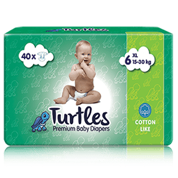 Pelene za bebe Turtles Baby XL 6