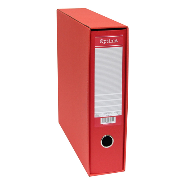 Registrator A4 standard crveni Optima 990010