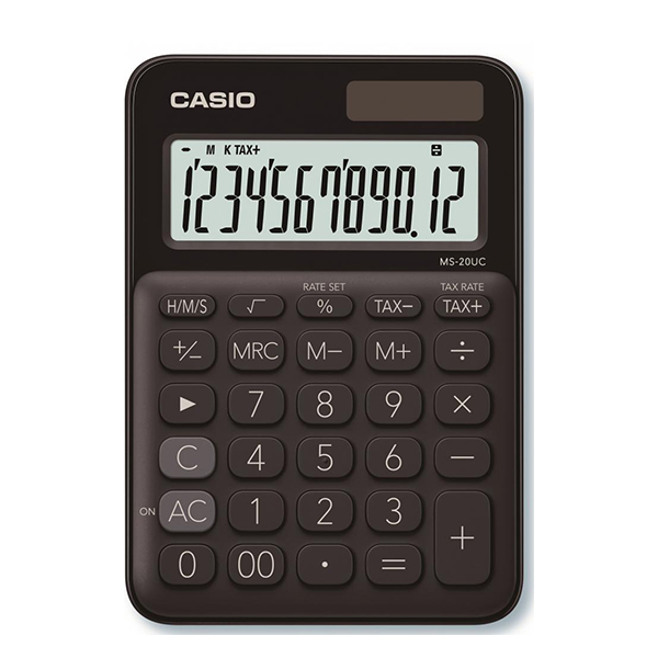 Kalkulator stoni MS 20 crni Casio CasMS20BK