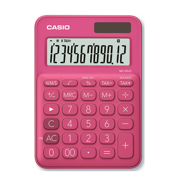 Kalkulator stoni MS 20 crveni Casio CasMS20RD
