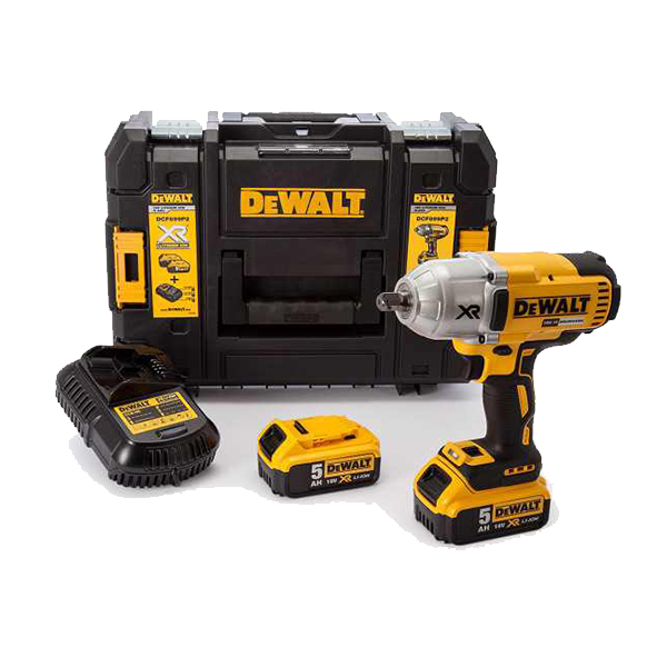 Akumulatorski udarni odvijač bez četkica 1/2 inča 18V 5Ah DeWalt DCF899P2