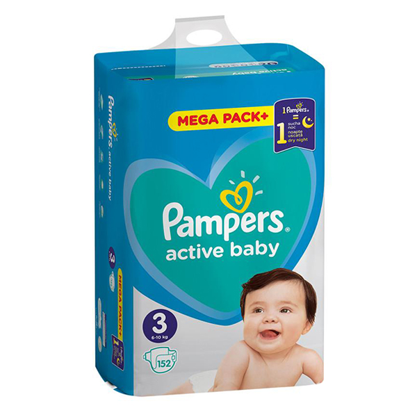 Pelene za bebe active baby mega box 3 midi Pampers 4377