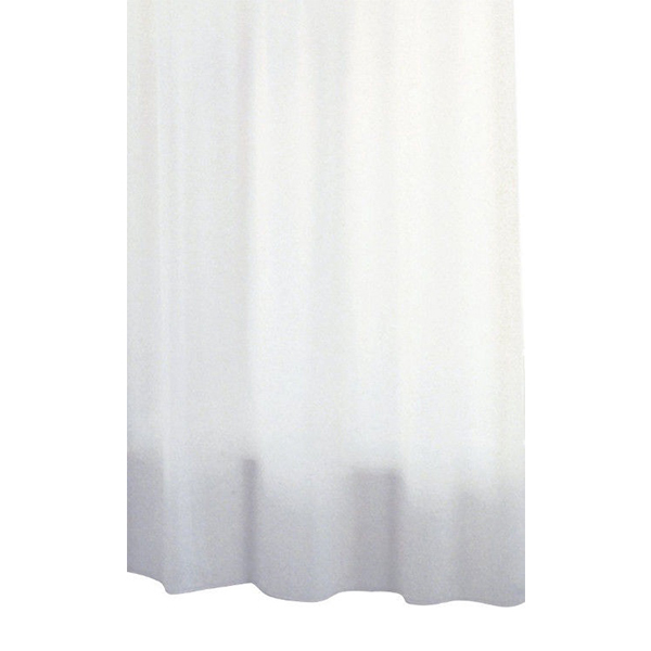 Zavesa za kadu tekstilna Uni bela 180x200cm Ridder 140301
